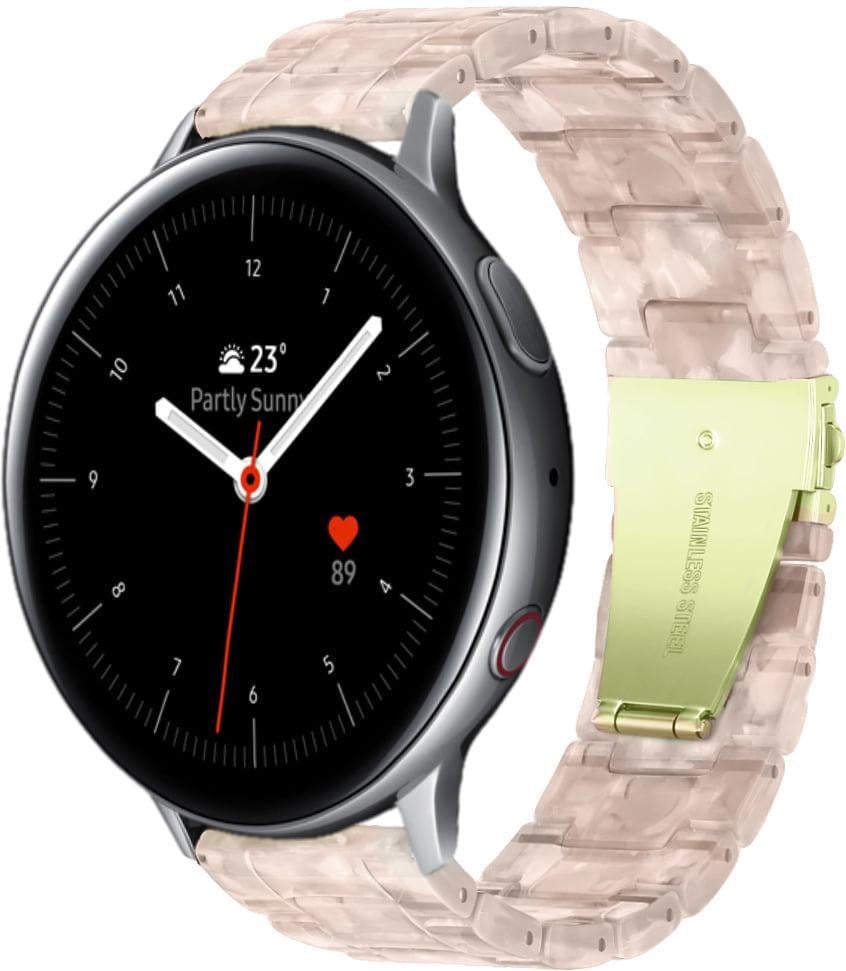 Ремешок из смолы Resin для смарт-часов Galaxy Watch Active 2 40/44 мм Pink (28806-31)
