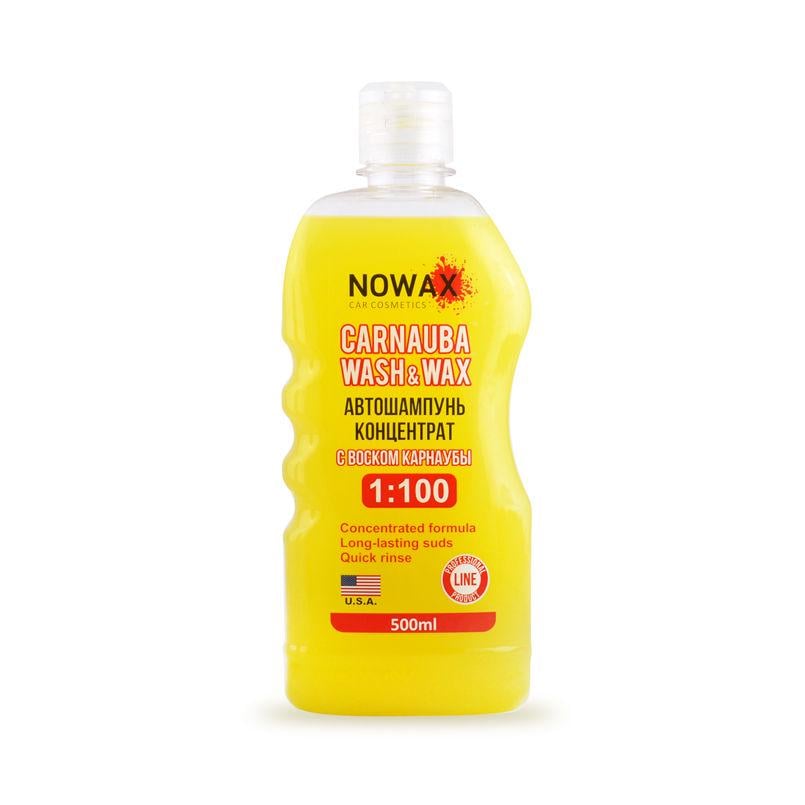 Автошампунь Nowax Carnauba Wash&Wax 1:100 карнаубский воск 500 мл (NX00510)