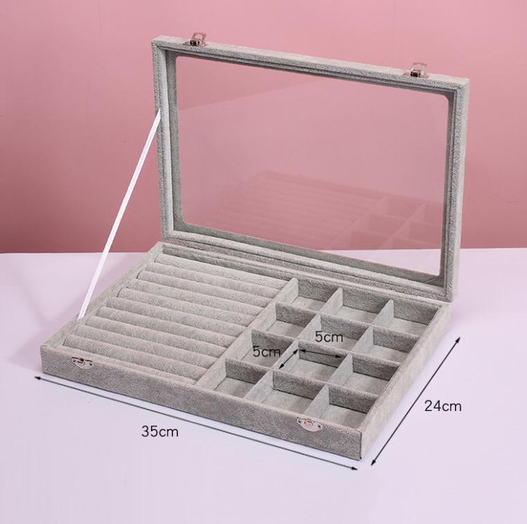 Органайзер для прикраси 14953 35х24х5 см Сірий (5002292) - фото 2 Органайзер для прикраси 14953 35х24х5 см Сірий (5002292) - фото 2