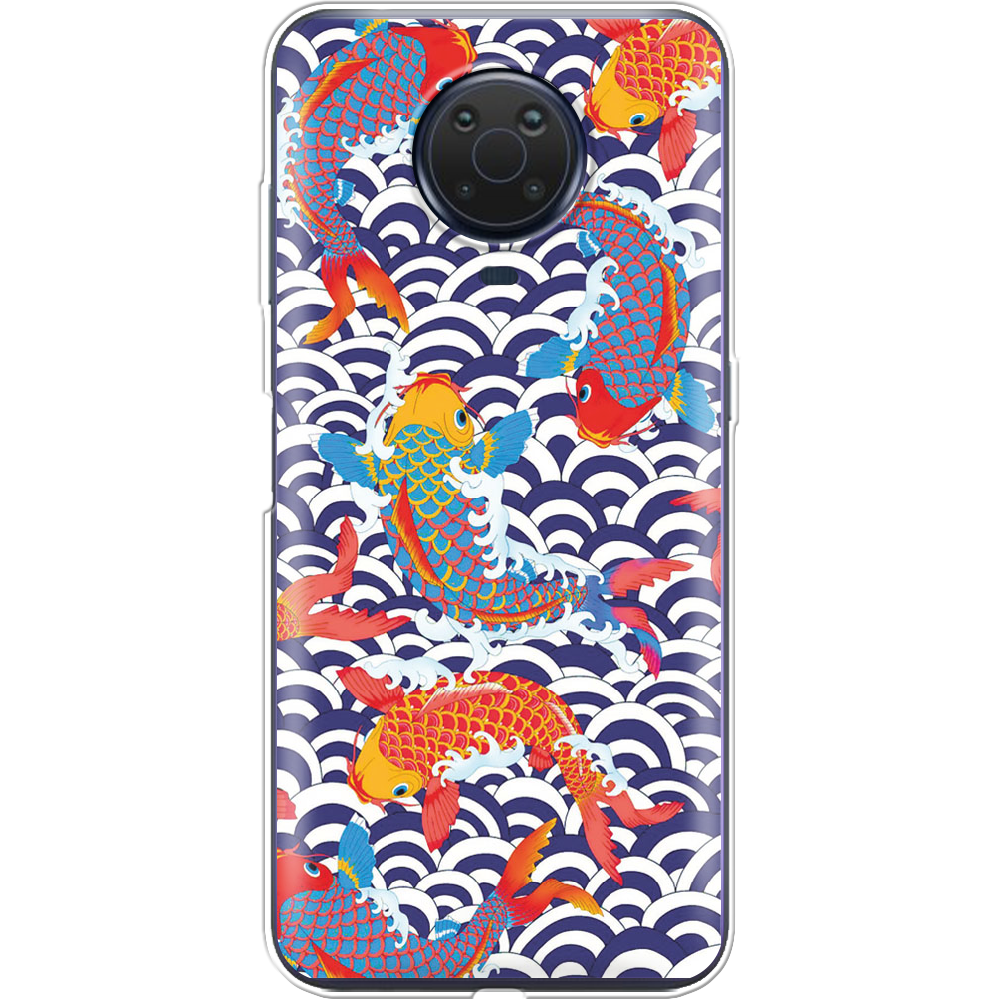 Чехол BoxFace Nokia G10 Koi Fish Прозрачный силикон (42626-up2477-42373)