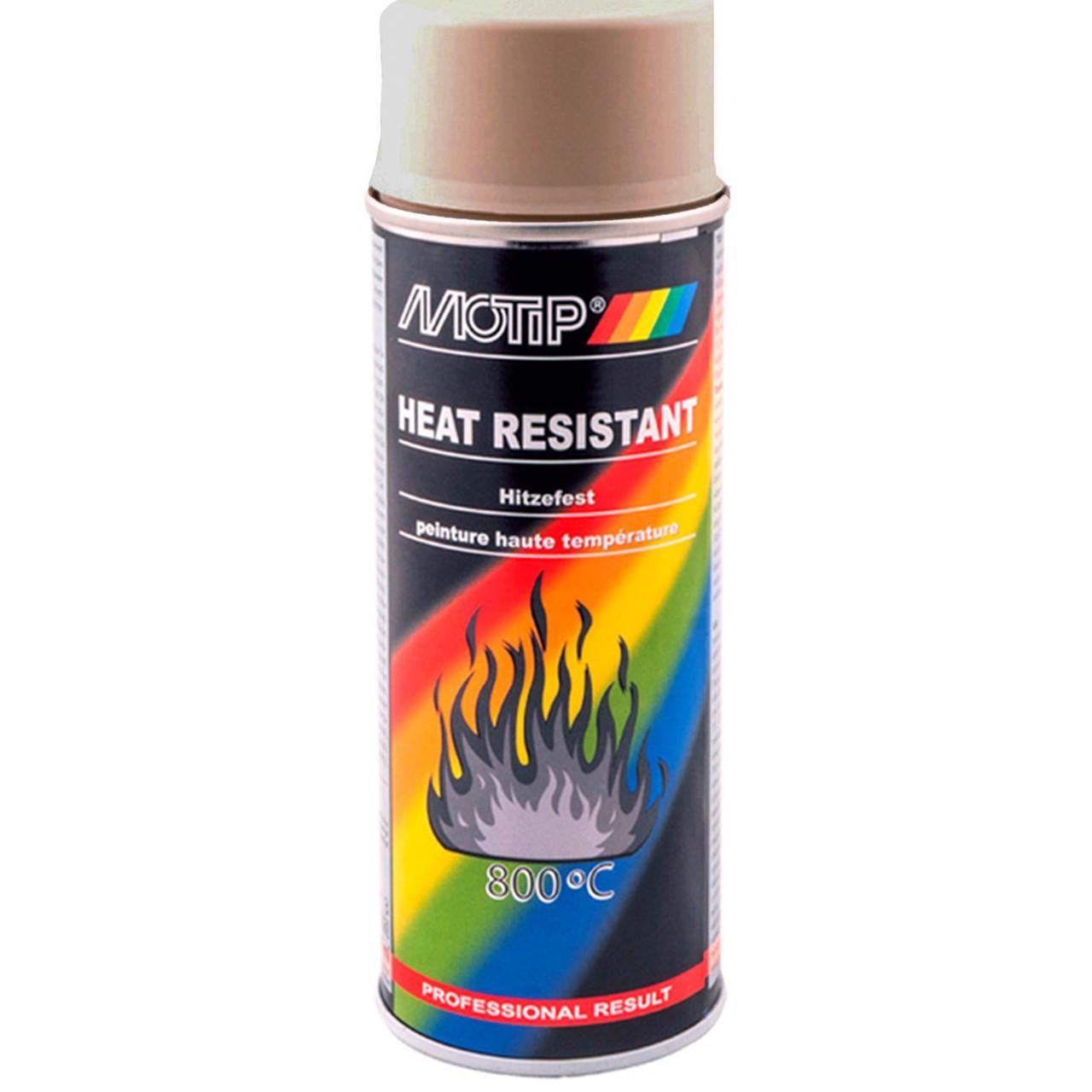 Фарба-емаль термостійка до 800 ° С Motip Heat Resistant 400 мл Бежевий Фарба-емаль термостійка до 800 ° С Motip Heat Resistant 400 мл Бежевий