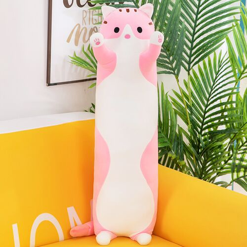 Игрушка мягкая кот 70 см Розовый (31457676)