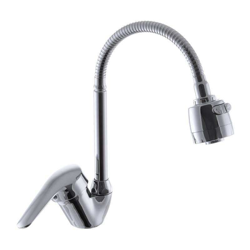 Смеситель для кухни G-FERRO MATRIX 777 GF1007 с гибким изливом Хром (129678)