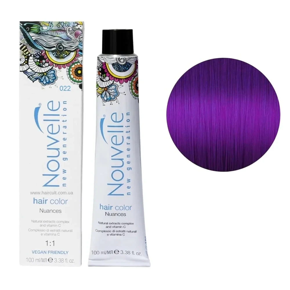 Краска для волос Nouvelle Hair Color 022 Фиолетовый 100 мл