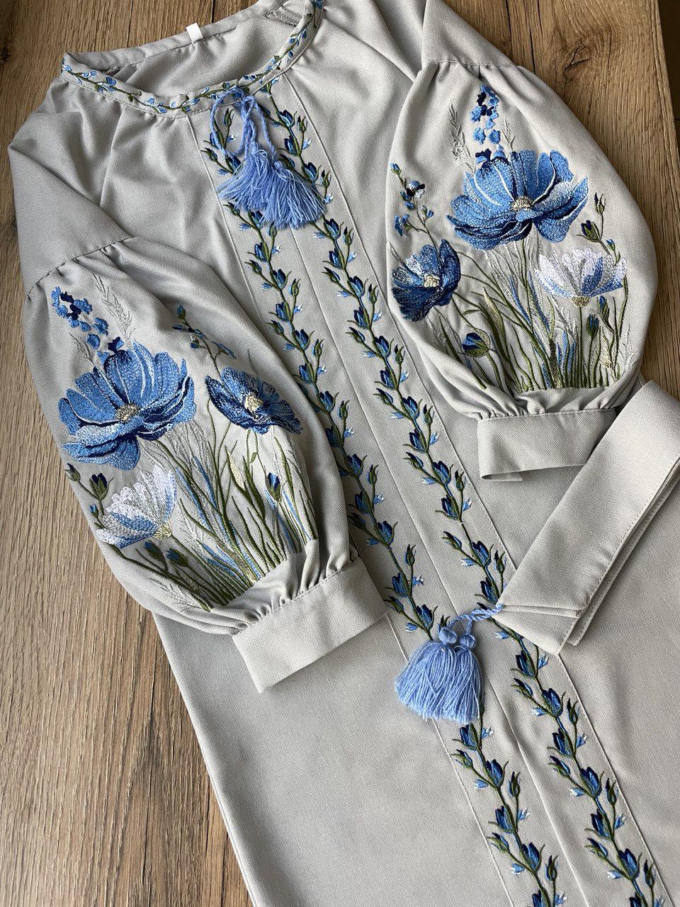 Сукня-вишиванка дитяча Вишиваночка р. 158 Сірий (8205-7) - фото 5 Сукня-вишиванка дитяча Вишиваночка р. 158 Сірий (8205-7) - фото 5