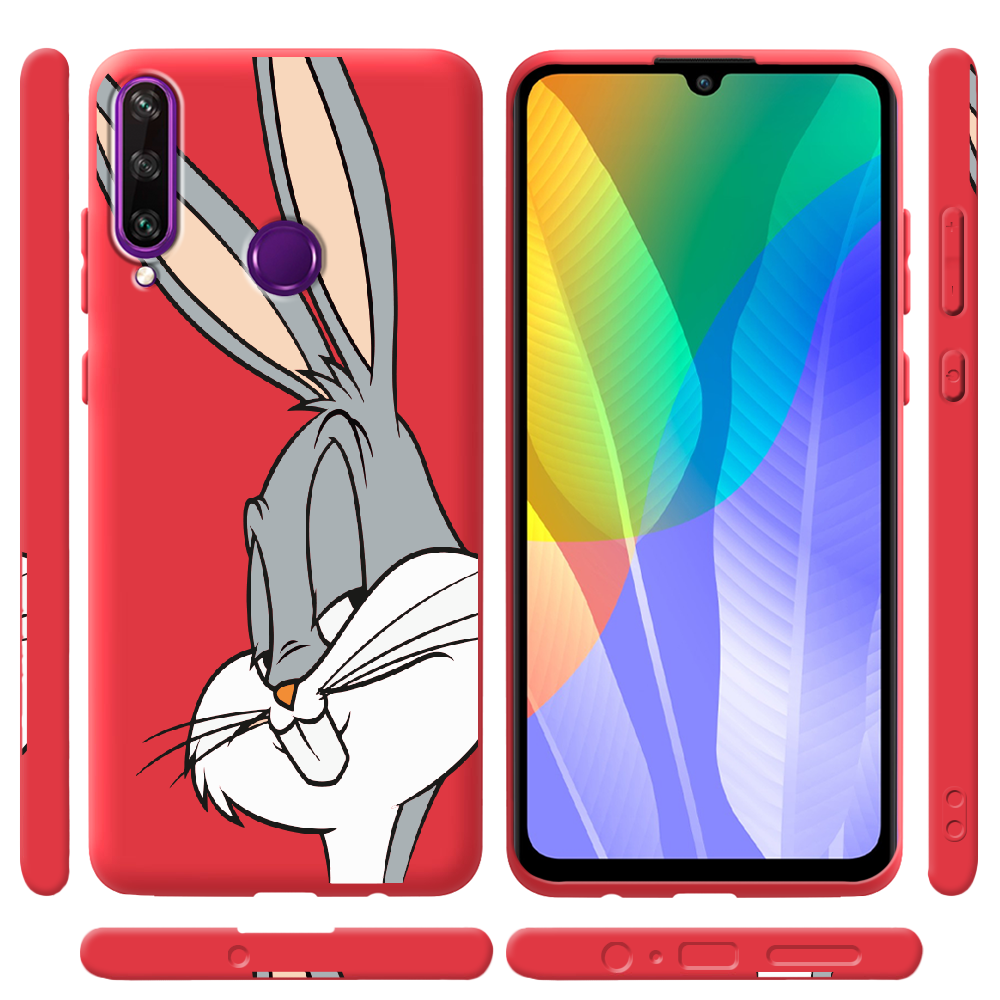 Чохол BoxFace Huawei Y6p Lucky Rabbit Червоний силікон  (40017-bk81-41525) - фото 2