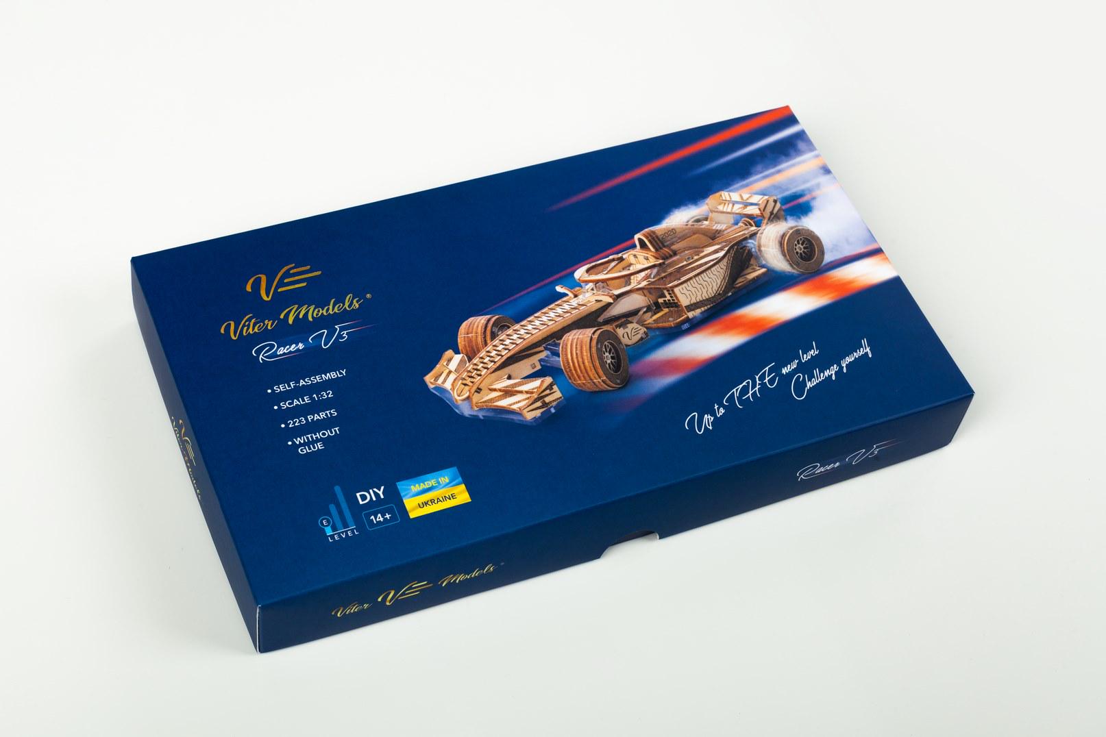 Конструктор деревянный Viter Models Гоночный болид (Racer V3) - фото 7 Конструктор деревянный Viter Models Гоночный болид (Racer V3) - фото 7