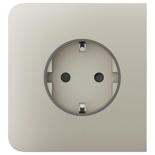 Фронтальна панель Ajax SideCover Basic Type F для вбудованої розетки Ivory (34064271)