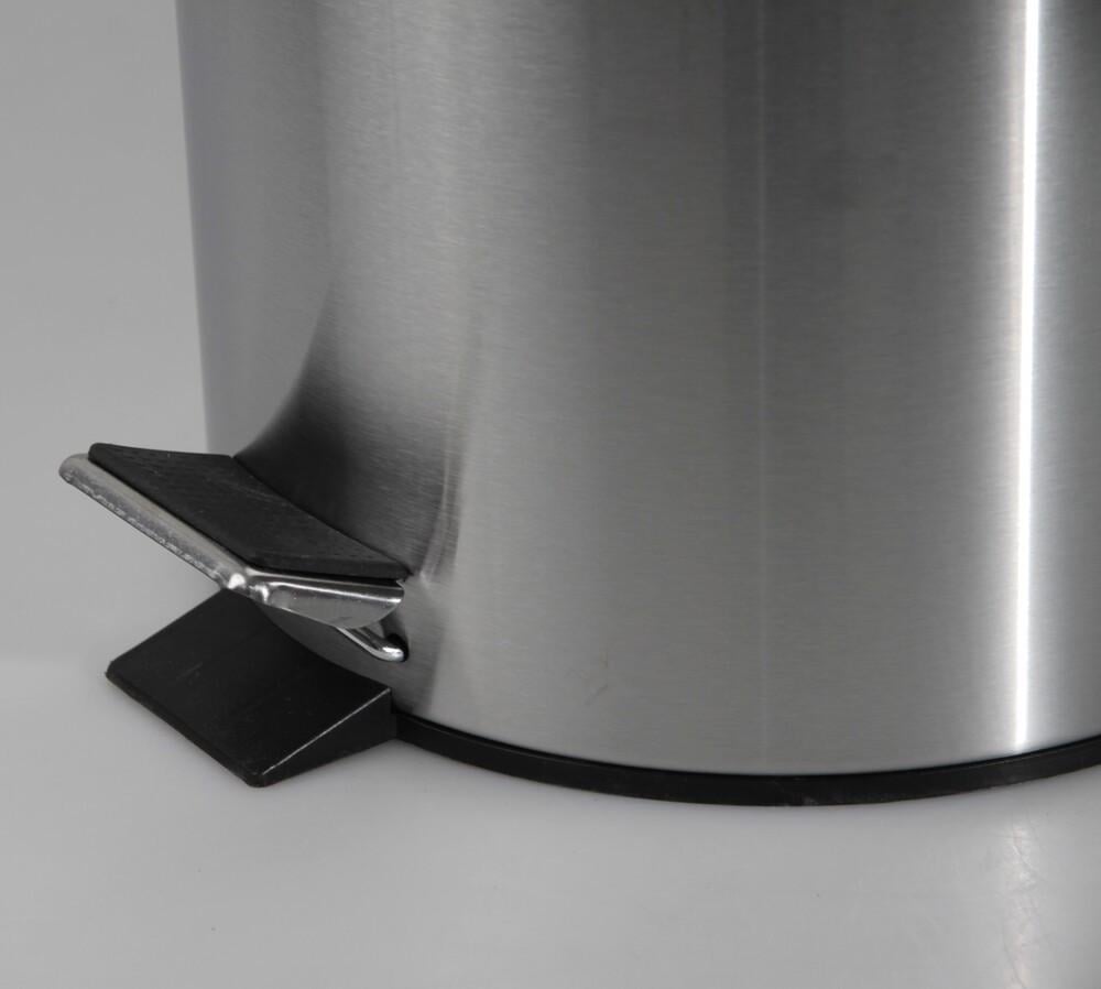 Мусорное ведро круглое Zerix Solo-TC0107 SS Color 7 л Нержавеющая сталь (ZX5899) - фото 9