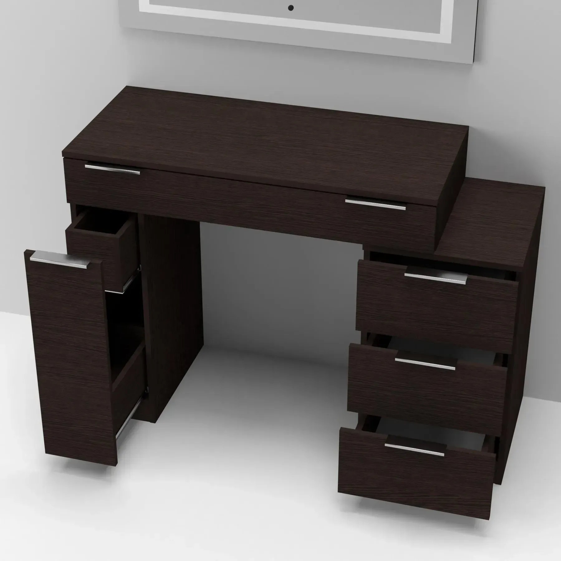 Стол-трюмо туалетный Kontinent Krystal 1200х452х847 мм Венге Магия (59321207) - фото 3