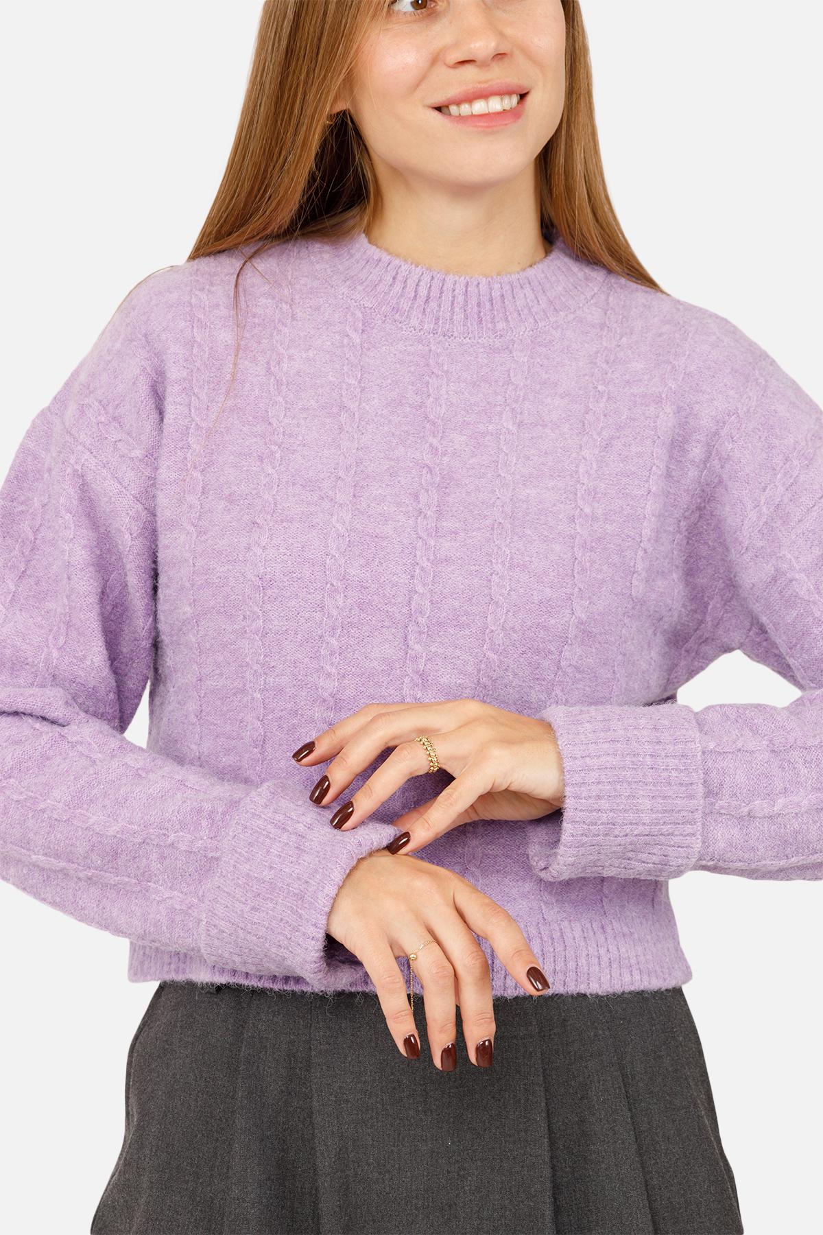 Джемпер женский р. 46 Сиреневый (SKT001026951) - фото 3