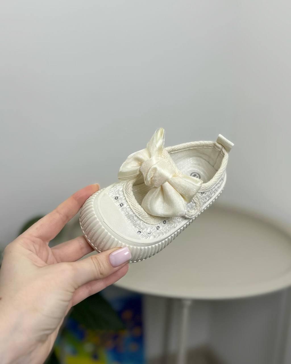 Кроссовки детские р. 18 Бежевый (1273) - фото 7