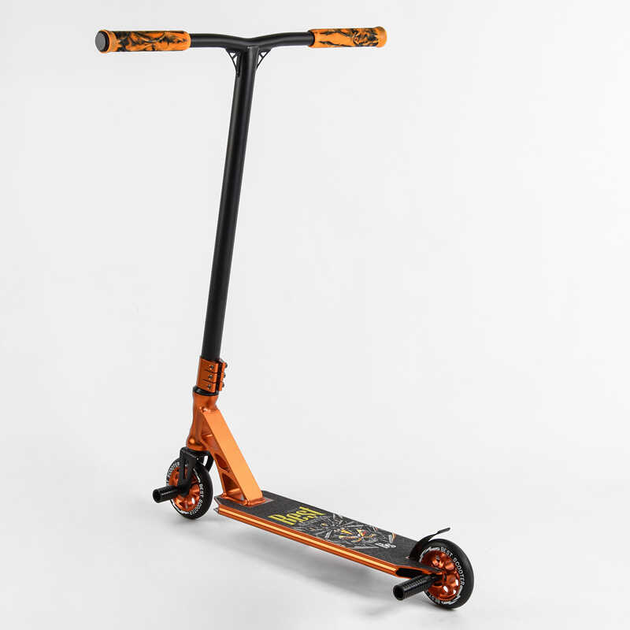 Самокат трюковый Best Scooter 53880/4 HIC-система/Пеги/алюминиевый диск и дека/анодированная покраска/ширина руля 60 см/колеса PU d 110 мм (25109939)