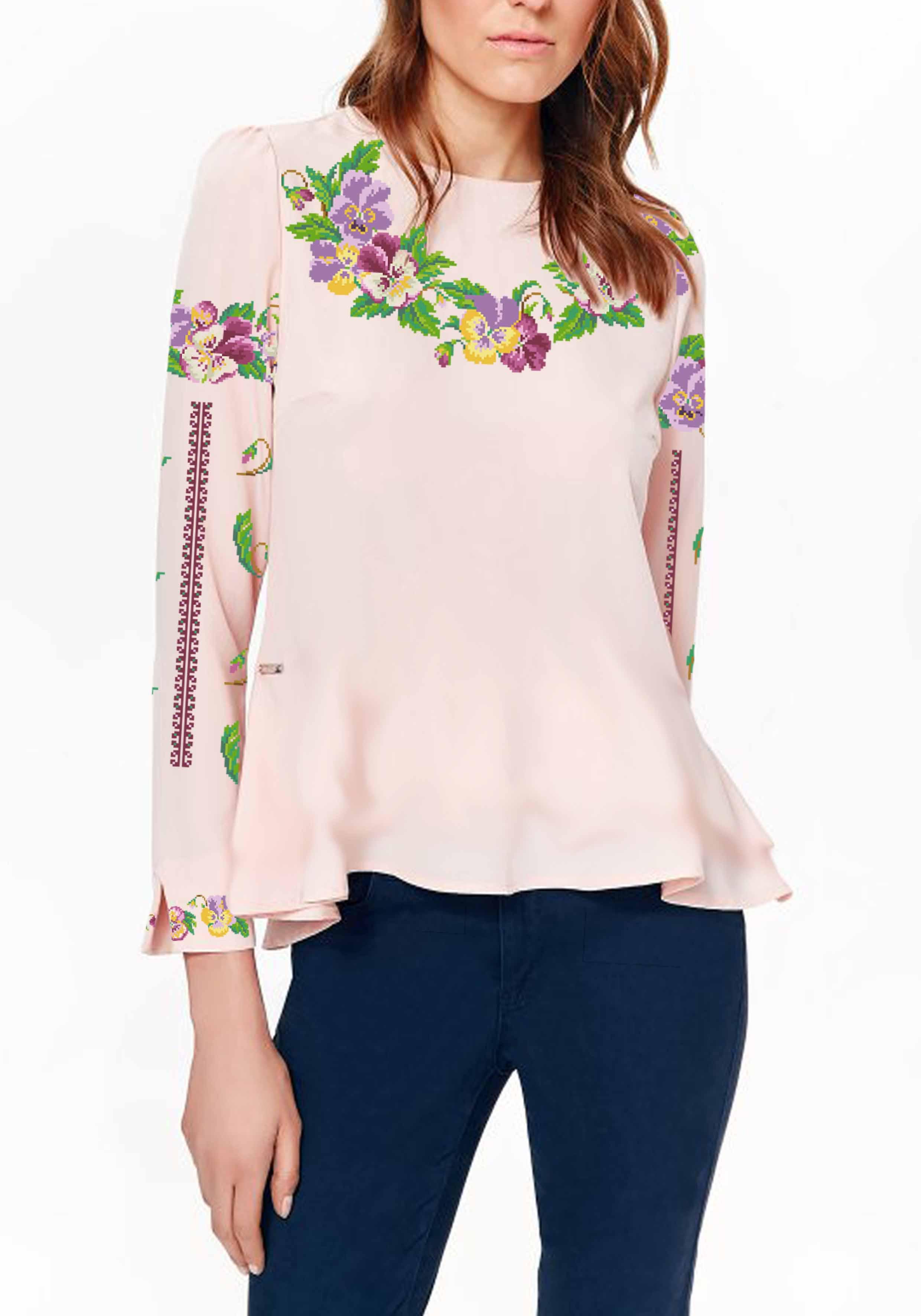 Заготовка для вишивки нитками/бісером габардин (СЖГ-130)