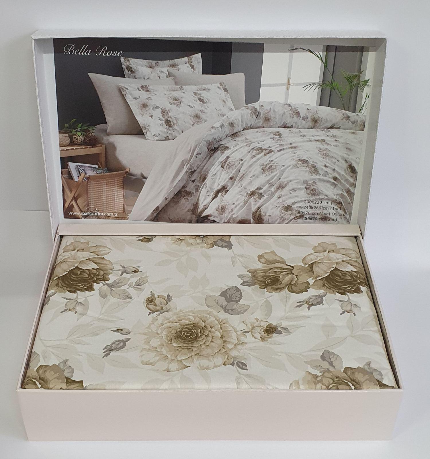 Комплект постільної білизни Maison D'or Ранфорс Bella Rose 200х220 Beige (CN5943)