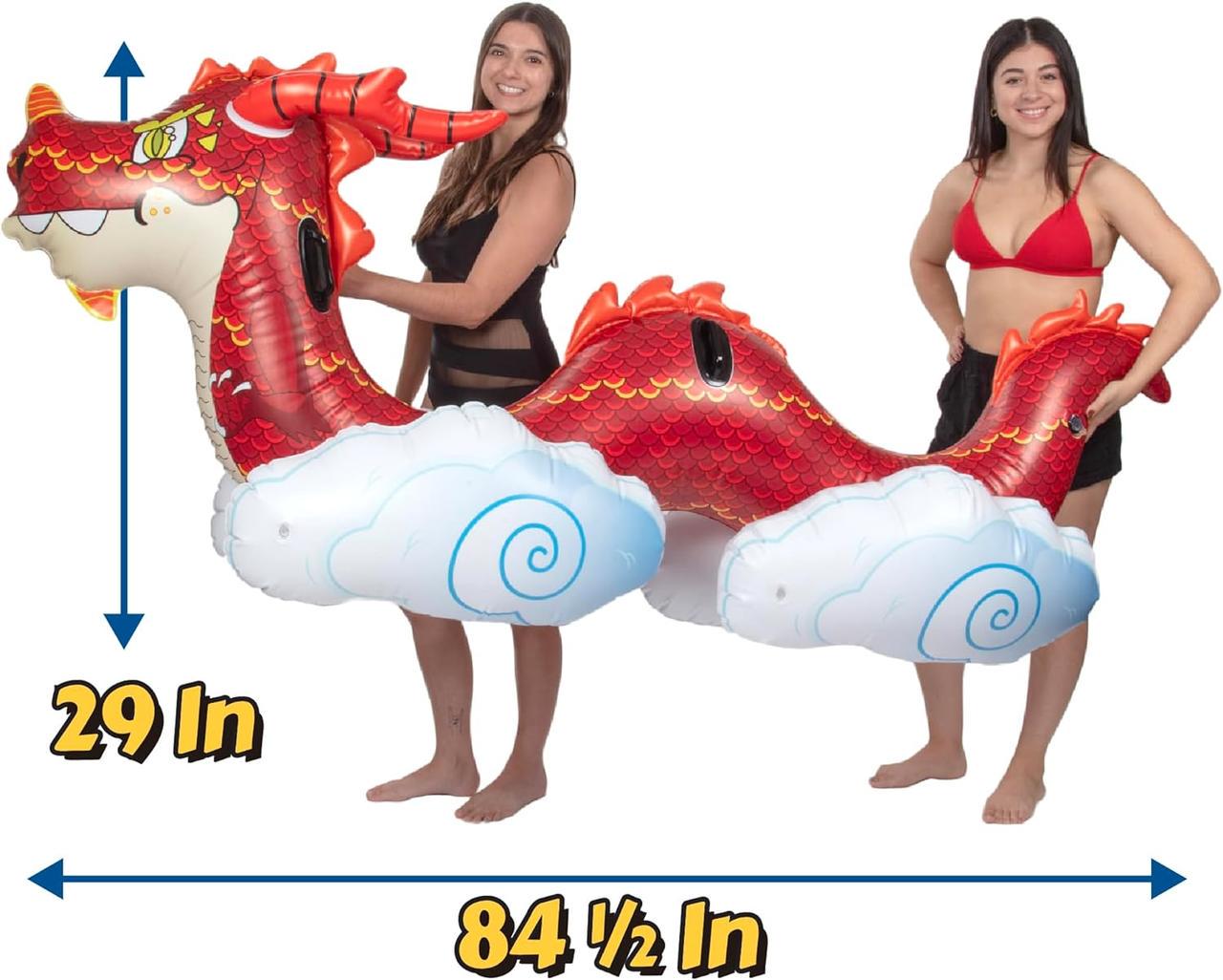 Надувна платформа Гігантський дракон для плавання в басейні на 2 особи - фото 3 Надувна платформа Гігантський дракон для плавання в басейні на 2 особи - фото 3