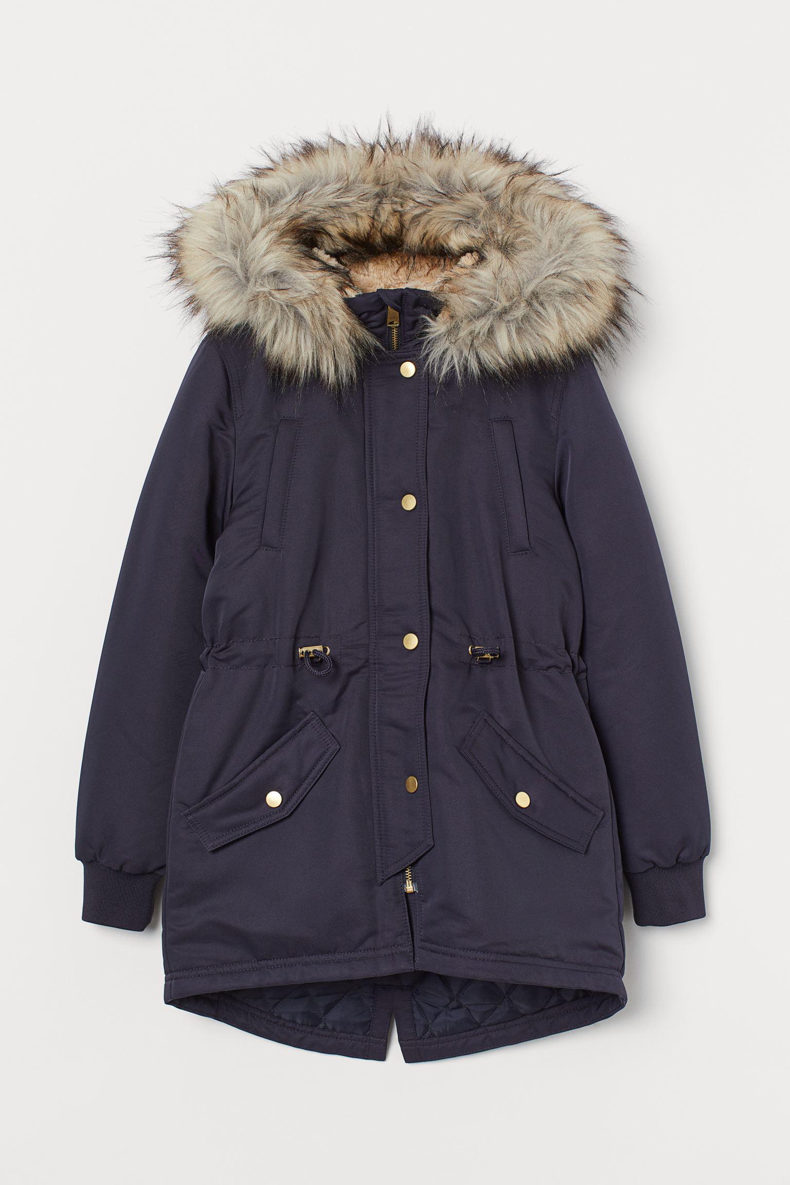 Парка H&M 164 см Темно-синий (6088721262)