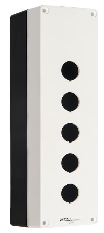 Корпус поста управления АСКО-УКРЕМ 5-местный HJ9-5 Белый (A0140020072)