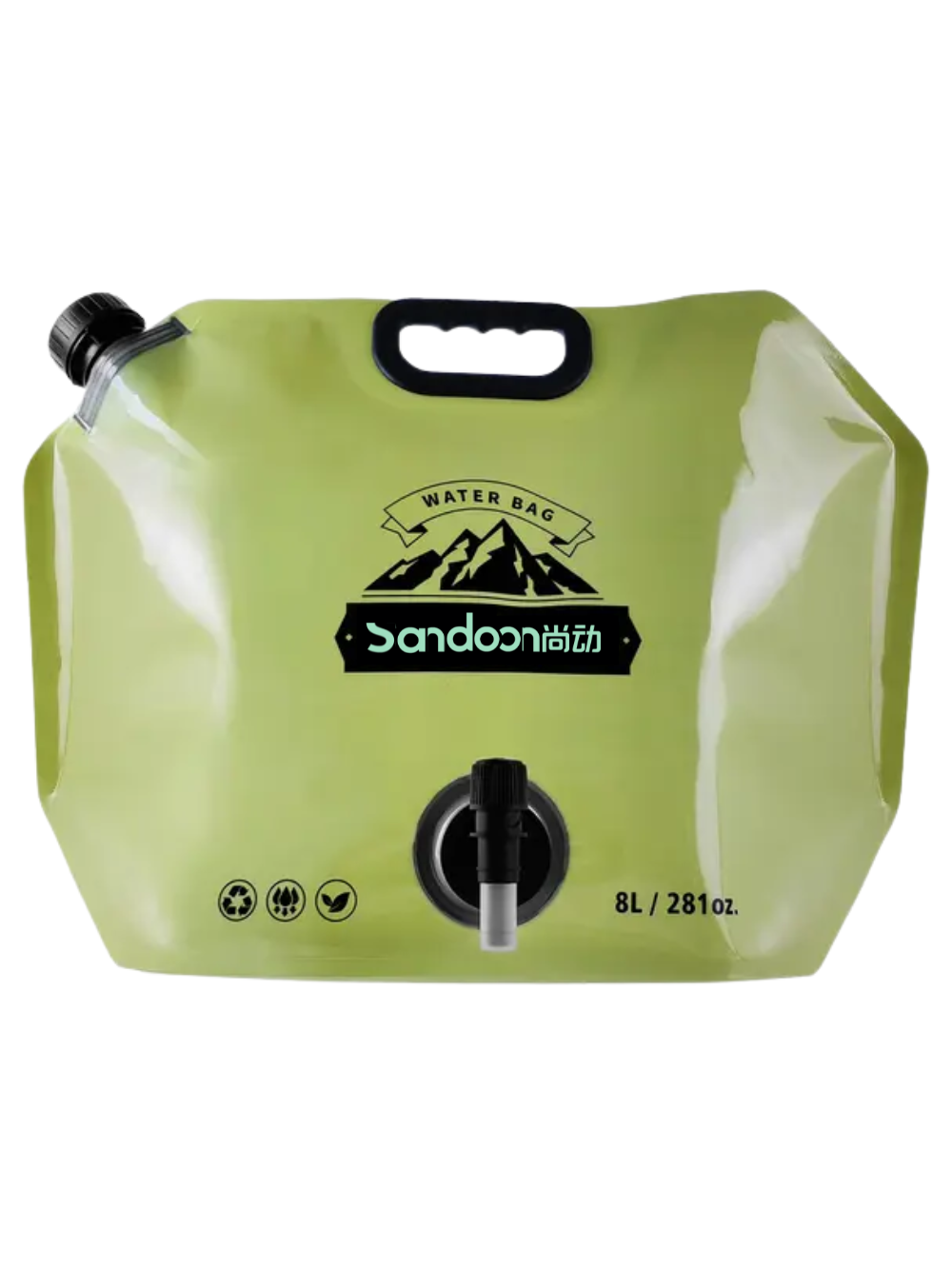 Канистра-пакет с краном-дозатором JoyPro Water Bag 8 л Зеленый (fb20e8af) - фото 1