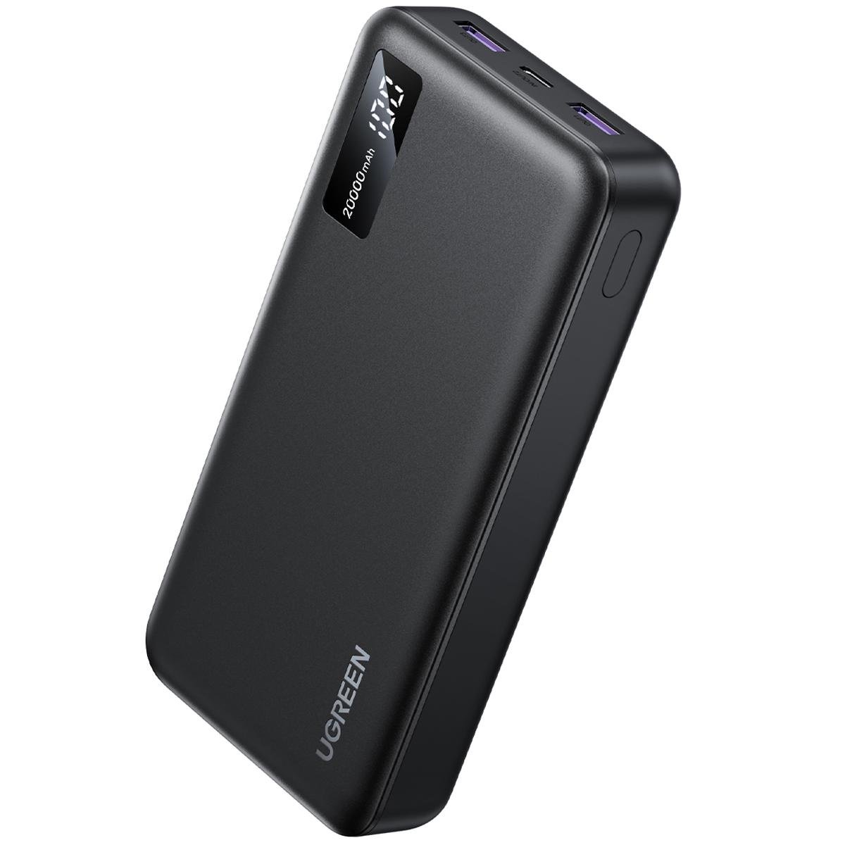 Акумулятор зовнішній для телефону UGREEN PB312 20000 mAh 22,5W Two-way Fast Charging Power Bank Black (25683) - фото 2 Акумулятор зовнішній для телефону UGREEN PB312 20000 mAh 22,5W Two-way Fast Charging Power Bank Black (25683) - фото 2