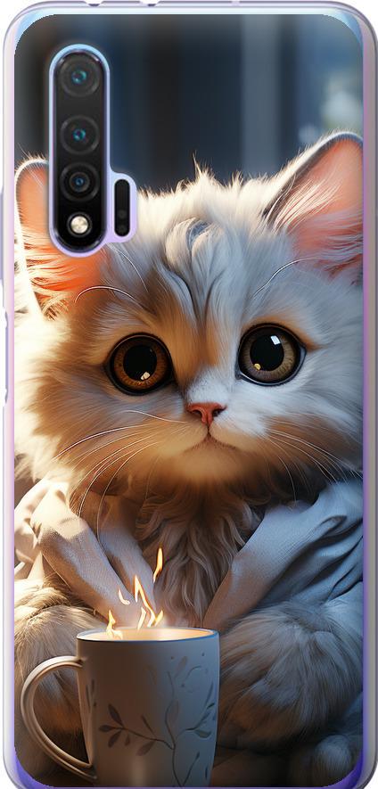 Чехол на Huawei Nova 6 White cat (5646u-1821-42517)