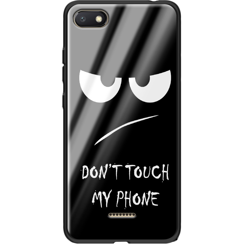 Чехол Boxface Xiaomi Redmi 6A Don't Touch my Phone Черный силикон со стеклом (34811-up535-37745)