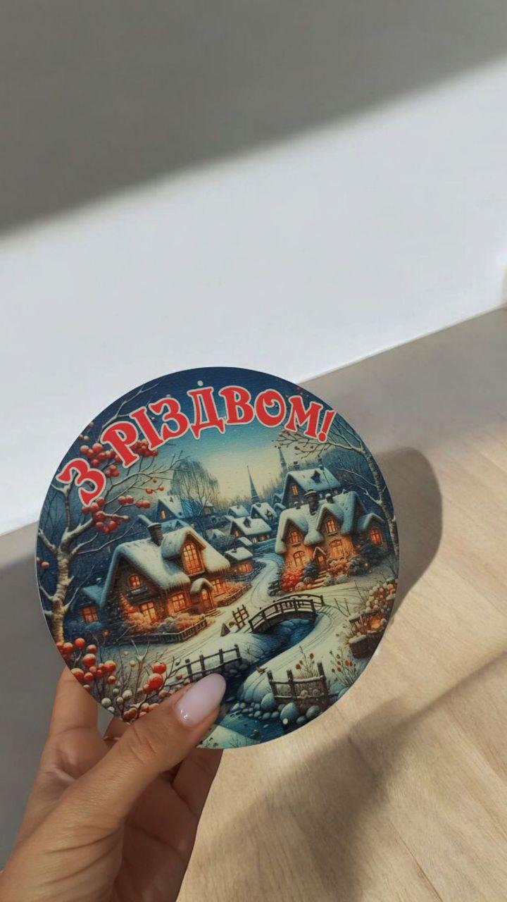 Коробка деревянная новогодняя под наполнения сладостями для детей d 15 см (140) - фото 2 Коробка деревянная новогодняя под наполнения сладостями для детей d 15 см (140) - фото 2