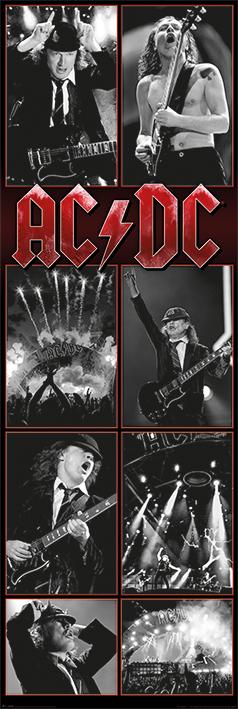 Постер плакат AC/DC Live Montage 53x158 см
