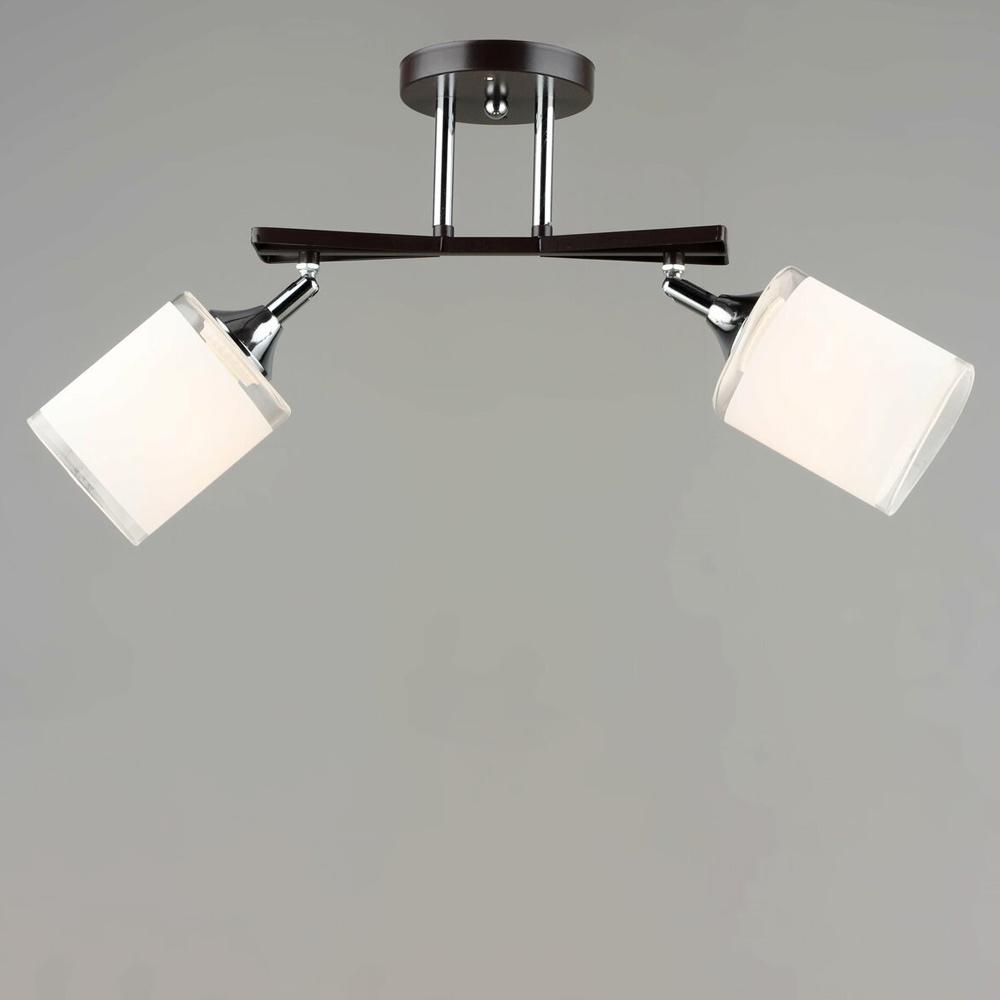 Люстра потолочная Light House SRS-19993/2 COFFEE/CR Кофейный/Хром