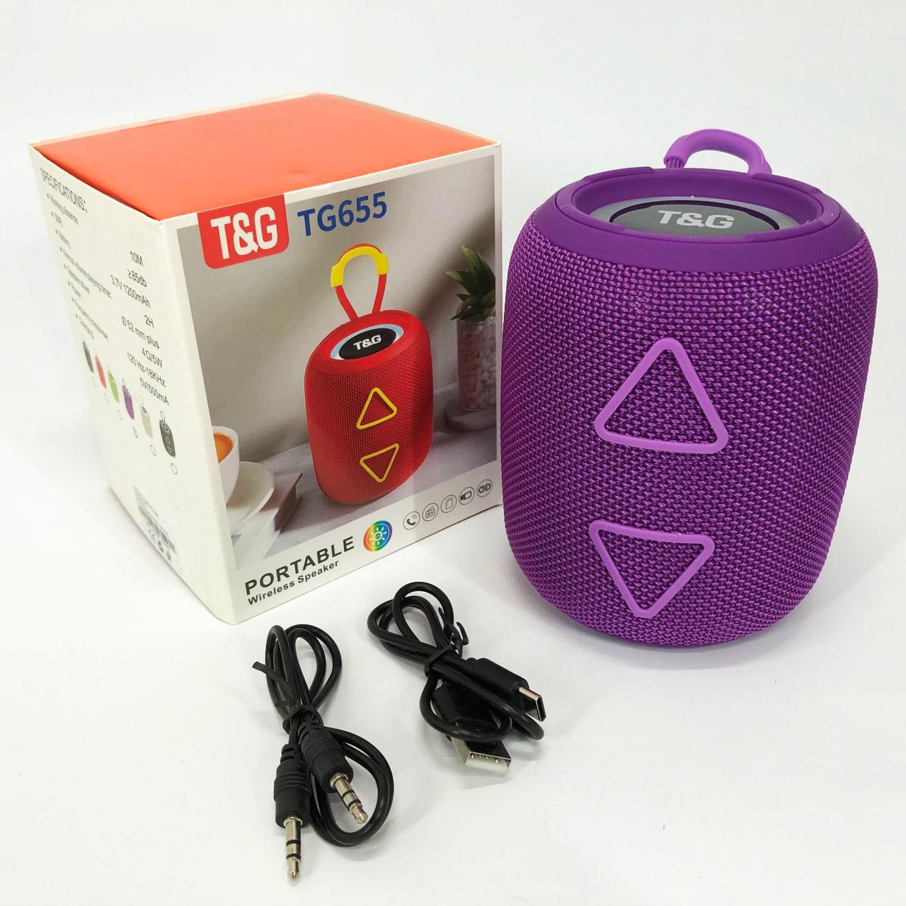 Портативна колонка TG655 5W з RGB підсвічуванням та ремінцем - фото 11