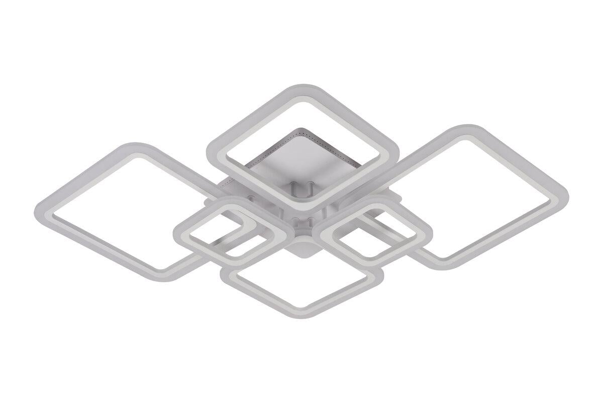 Люстра потолочная светодиодная акриловая Lighthouse SRS-19872-6 WT 106W Белый