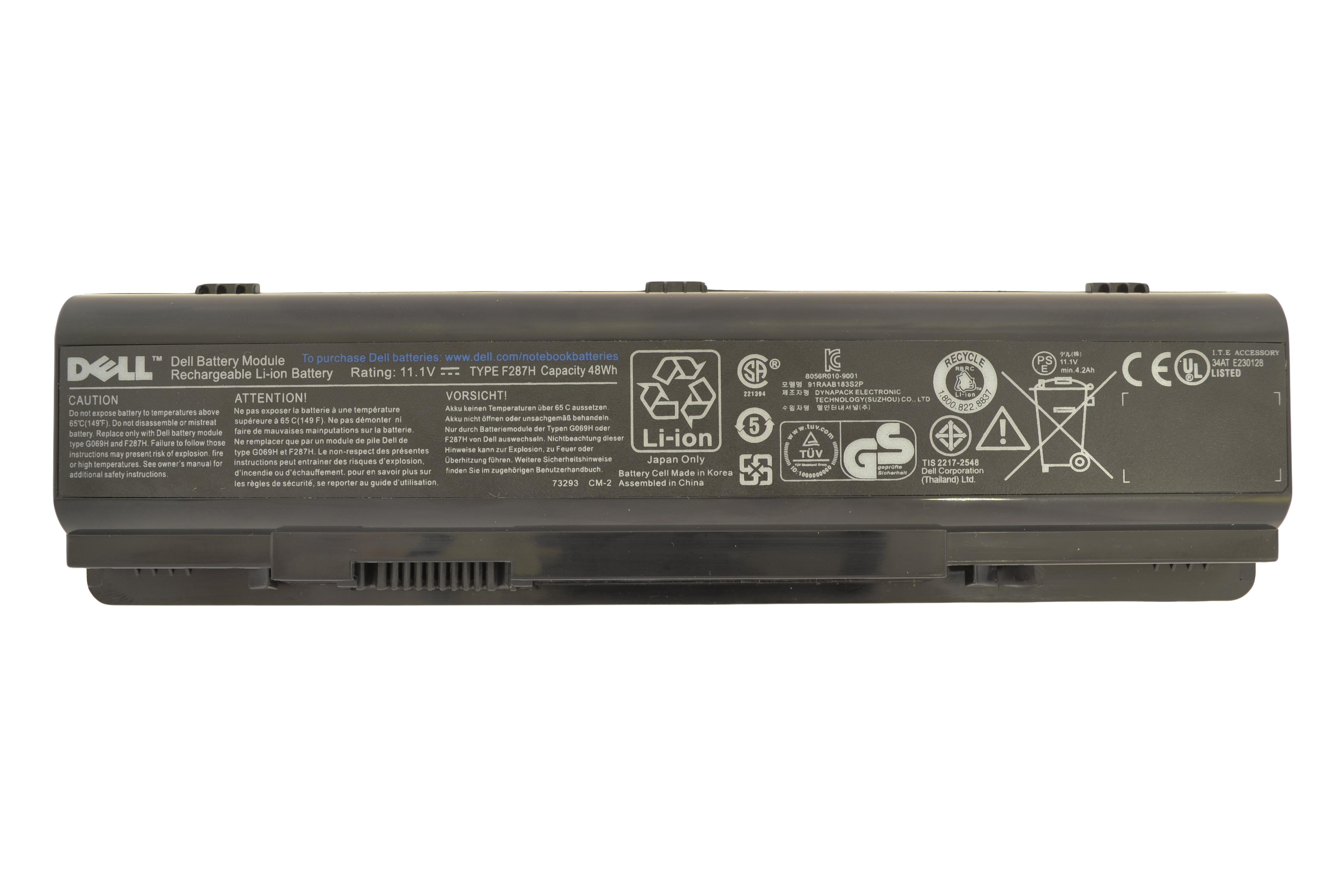 Аккумулятор для ноутбука Dell F287H Inspiron 1410 11,1 V 4400 mAh