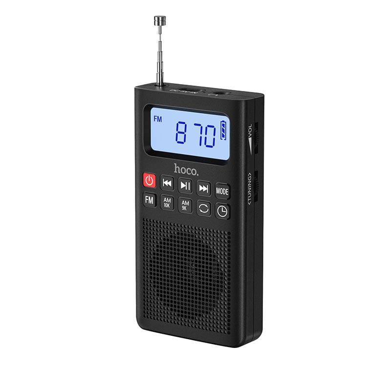 Радиоприемник портативный Hoco HI51 Portable radio AM/FM USB/TF/BT5.3 3W Black (36909054) Радиоприемник портативный Hoco HI51 Portable radio AM/FM USB/TF/BT5.3 3W Black (36909054)
