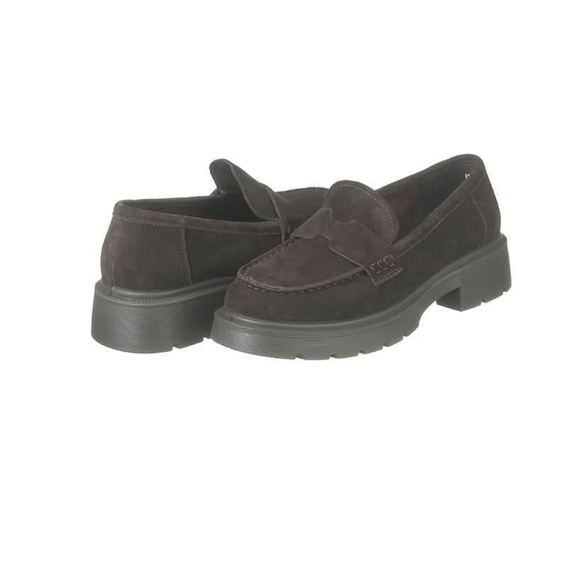 Лоферы женские PLPS R152-6 замшевые р. 40 Коричневый (90224)