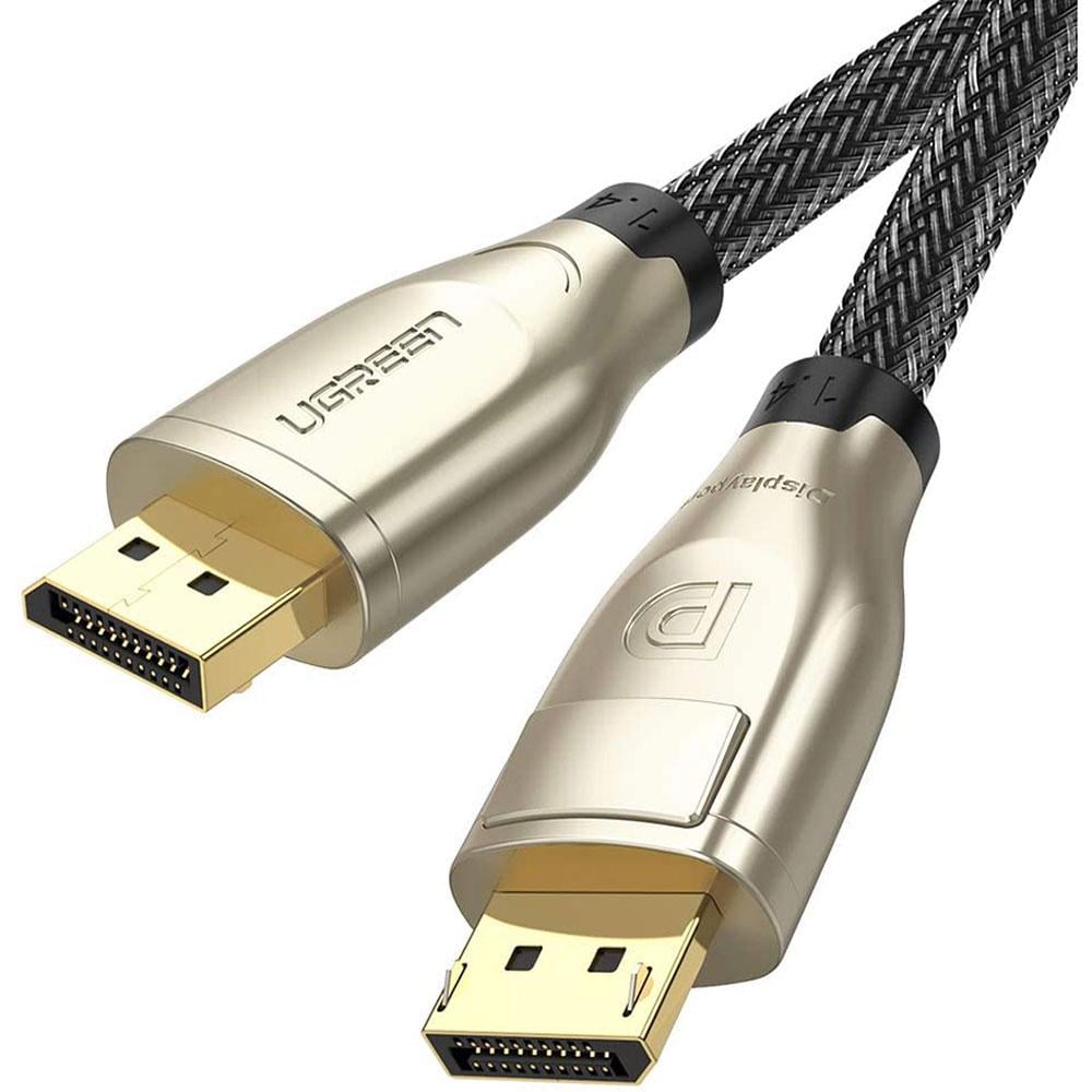 Кабель UGREEN DP112 DisplayPort to DisplayPort MM V1.4 8K Zinc Alloy Shell 3 м Gold (60844)