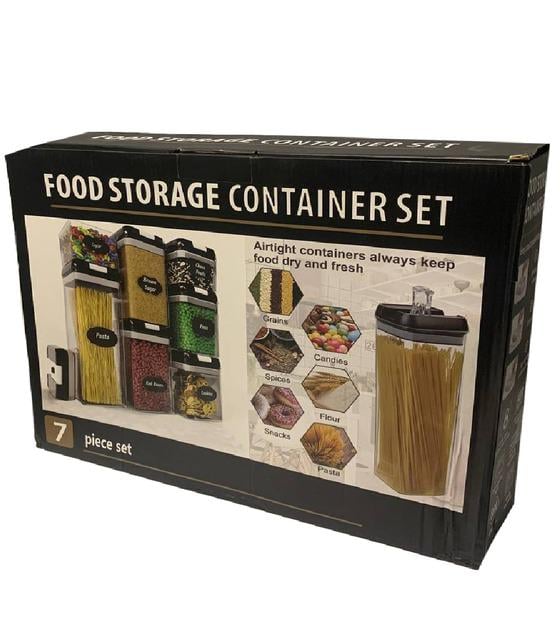 Набор контейнеров Food storage container пластиковых 7 контейнеров (Gt-34) - фото 8