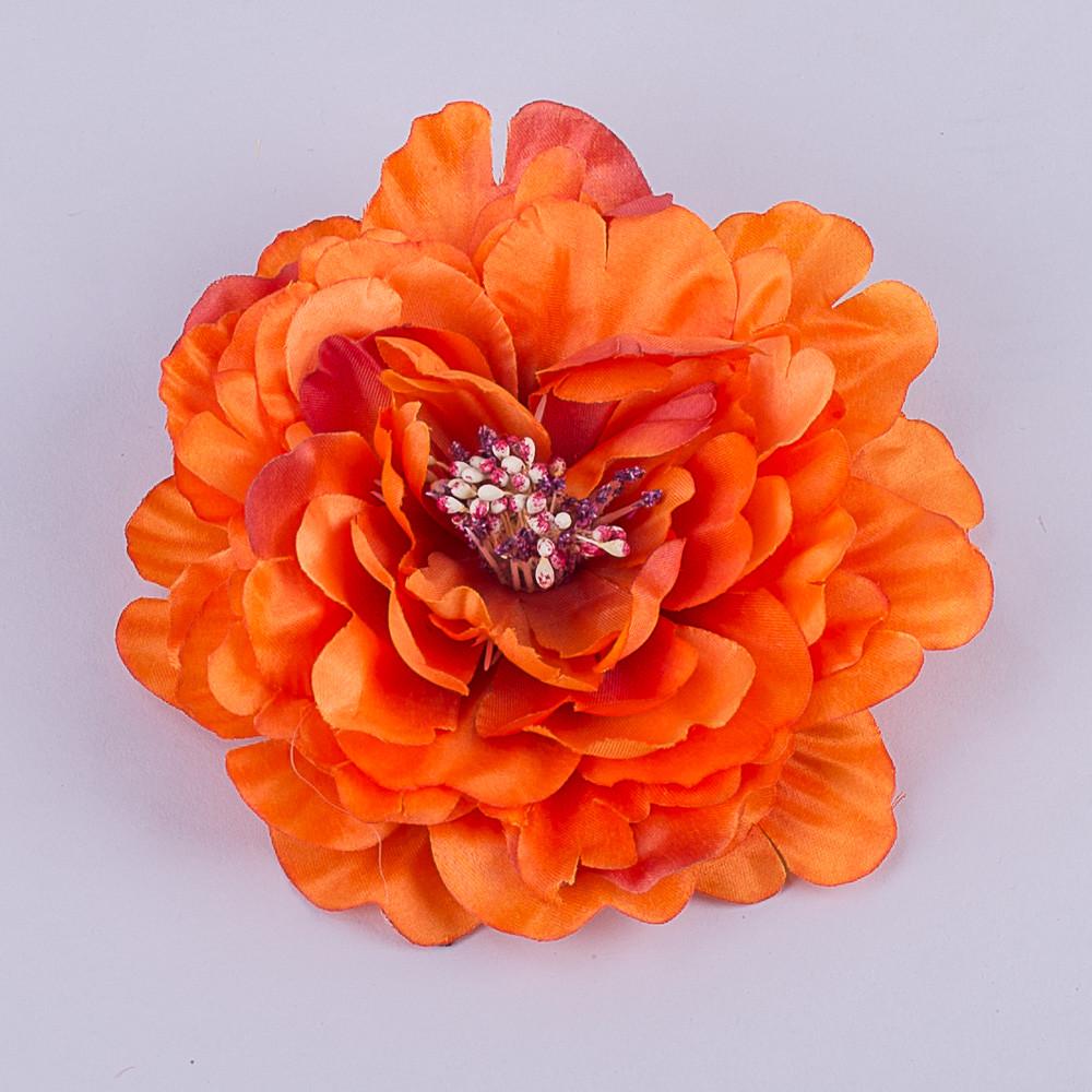 Искусственные цветы Головка пион Оранжевый (2539-8)