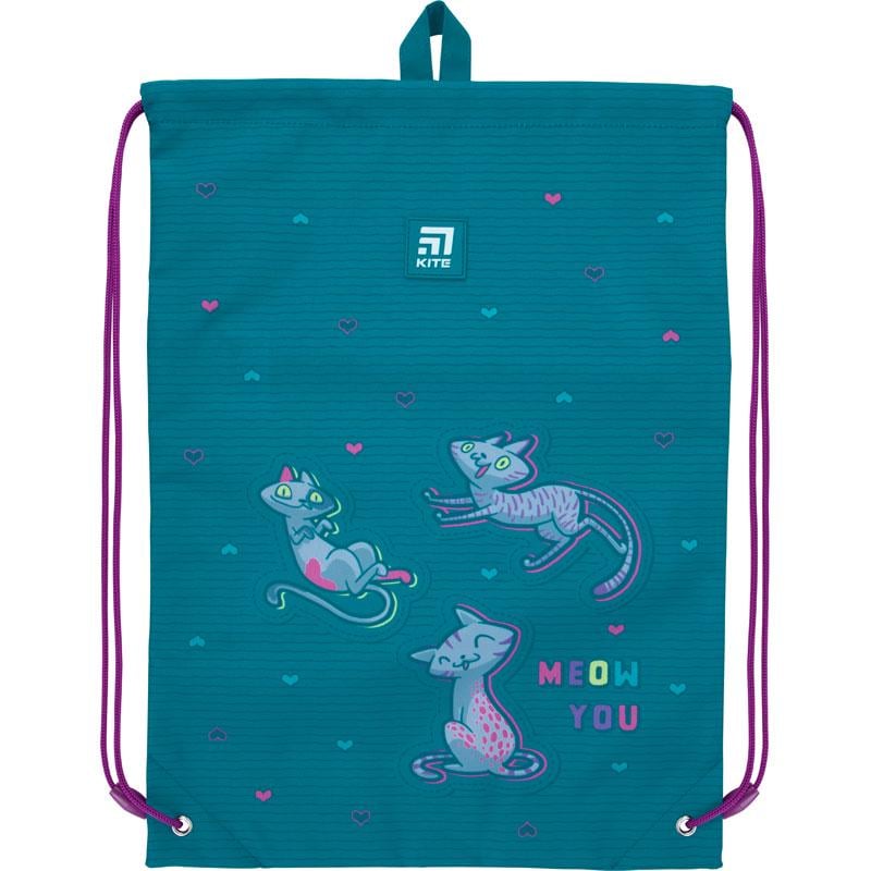 Сумка для взуття KITE Education Adorable 46х33 см Бірюзовий (K21-600M-13)