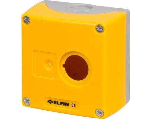 Корпус пульта New Elfin ввод 1хМ20 IP65 ABS 85х85х60 мм Желтый (ne080CA0808-6GP1)