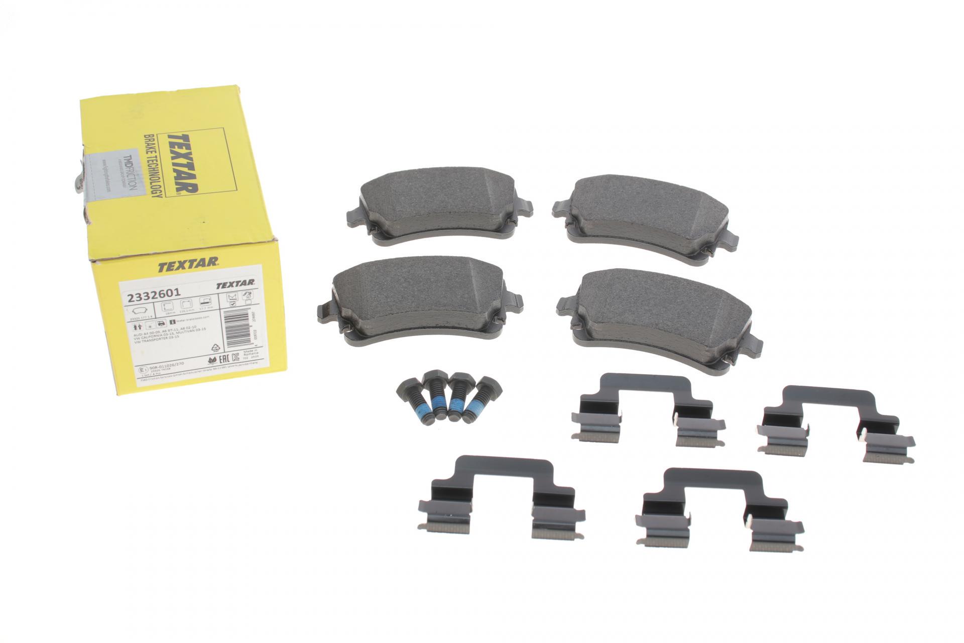 Колодки тормозные задние TEXTAR для VW T5 03- Lucas Q+ (2332601) Колодки тормозные задние TEXTAR для VW T5 03- Lucas Q+ (2332601)