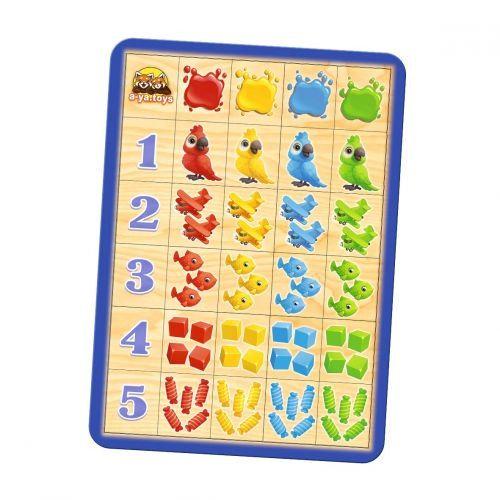 Пазл-сортер Порівняй та підбери колір та рахунок (7324) Пазл-сортер Порівняй та підбери колір та рахунок (7324)