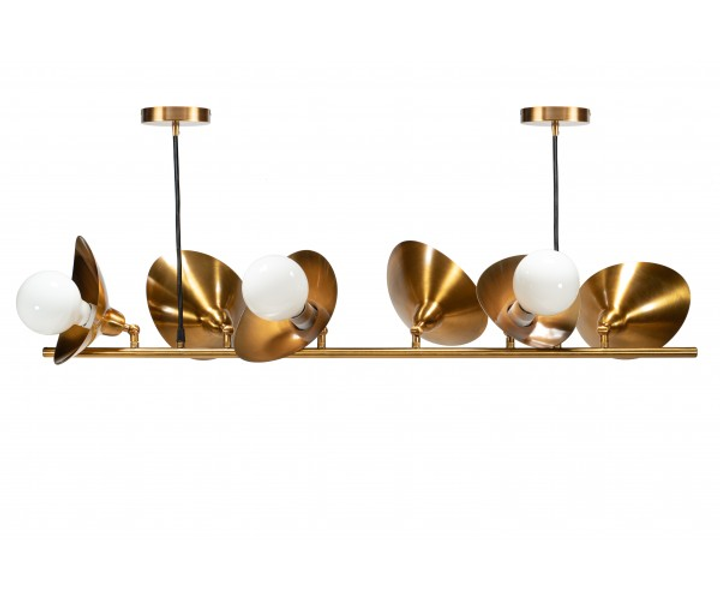 Люстра в стиле модерн Petals 6 Gold (PL-0001490 M/GOLD) - фото 1 Люстра в стиле модерн Petals 6 Gold (PL-0001490 M/GOLD) - фото 1