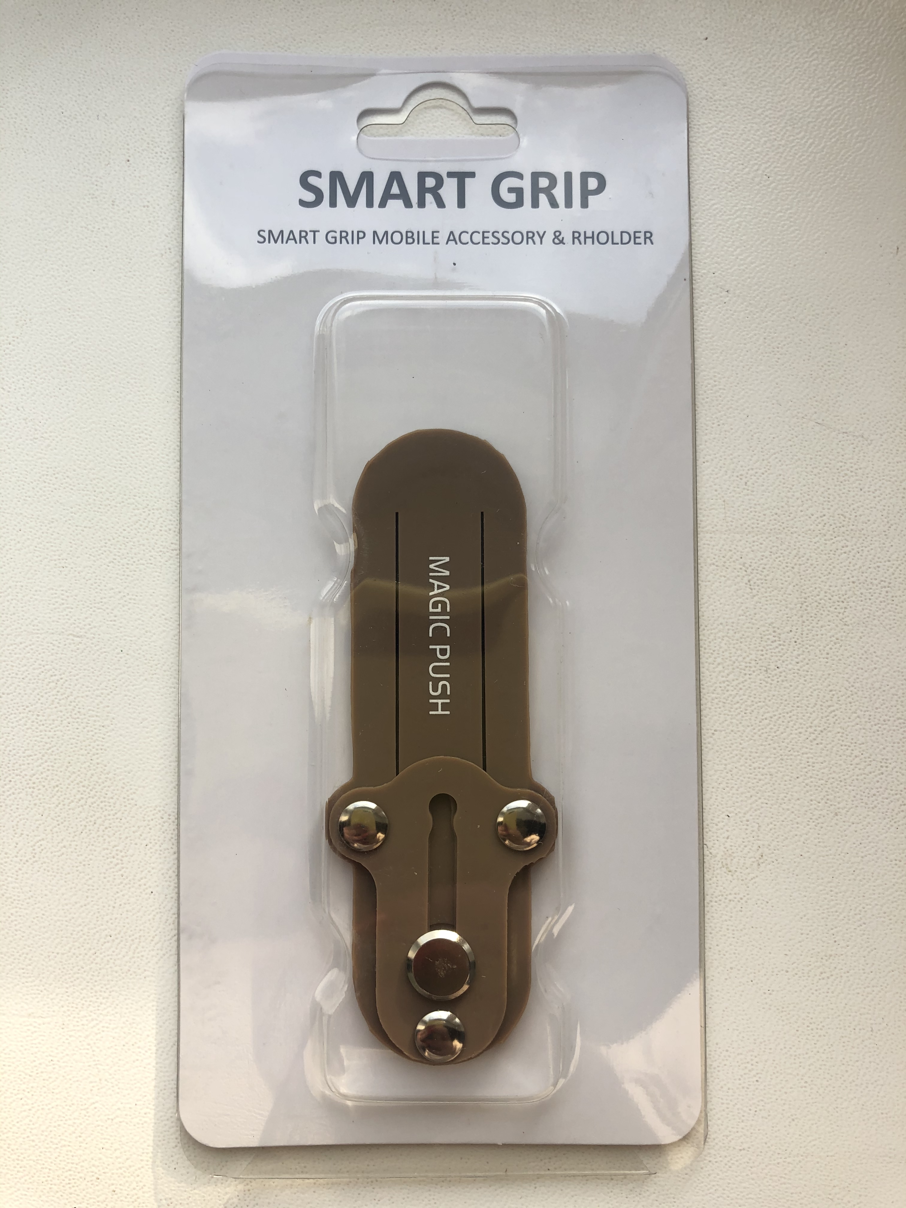 Тримач для смартфона Smart Grip силіконовий Коричневий 1496147 - фото 2