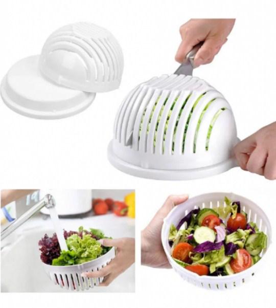 Овощерезка чашка миска Salad Cutter Bowl 3в1 - фото 3