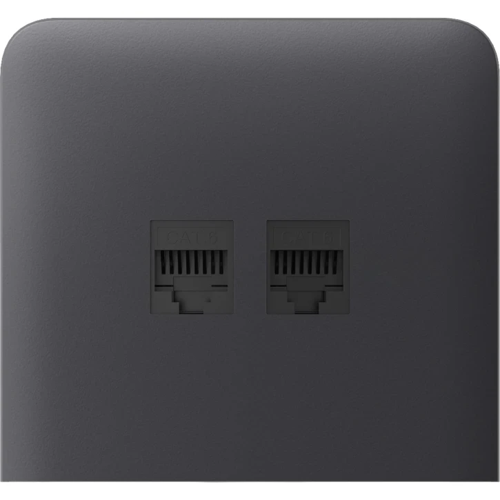 Панель бічна для вбудованої інтернет-розетки Ajax SideCover LAN vertical Graphite (2890076339)