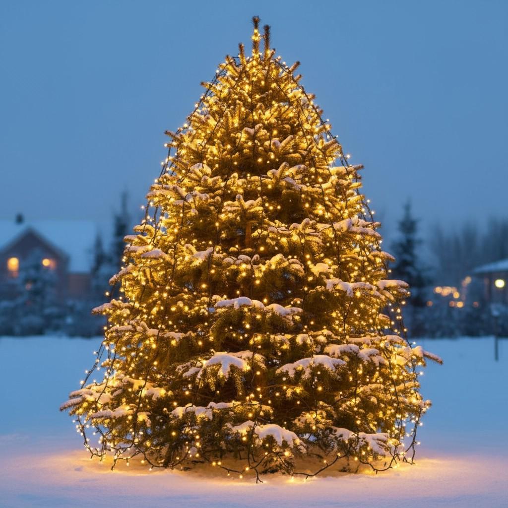 Гірлянда мережева новорічна нитка вулична Різдвяна фея 50 м 500 LED діодів IP 65 чорний дріт Жовте світло (CF500L50MBY) - фото 3 Гірлянда мережева новорічна нитка вулична Різдвяна фея 50 м 500 LED діодів IP 65 чорний дріт Жовте світло (CF500L50MBY) - фото 3