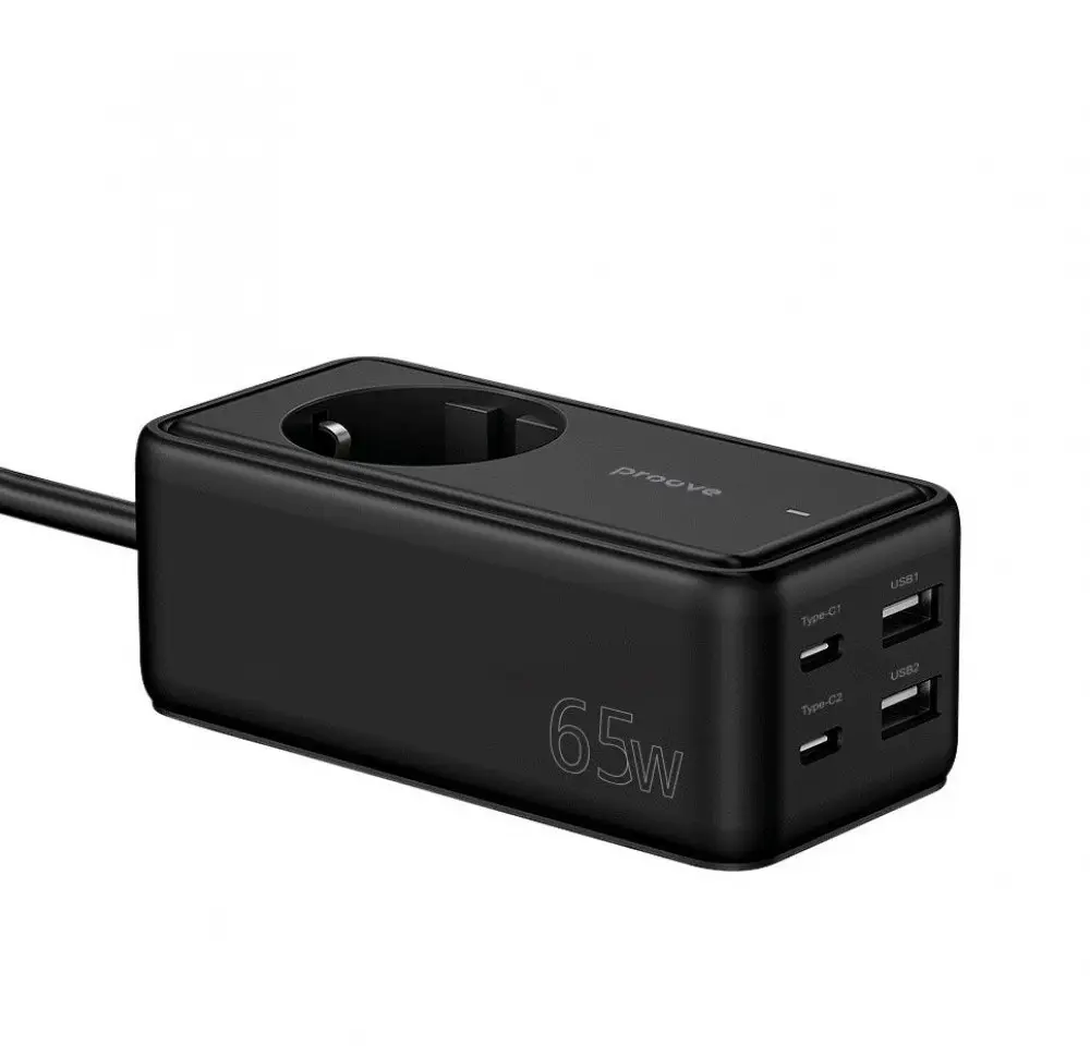 Подовжувач Proove Power Strip Homester PD-03 1AC 65W 2 Type-C/2USB із Led-індикатором (PSP165220001) - фото 5 Подовжувач Proove Power Strip Homester PD-03 1AC 65W 2 Type-C/2USB із Led-індикатором (PSP165220001) - фото 5