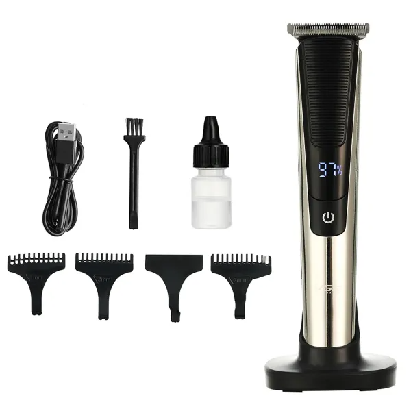 Тример для стрижки VGR V-178 акумуляторний з дисплеєм Хром (30067245)