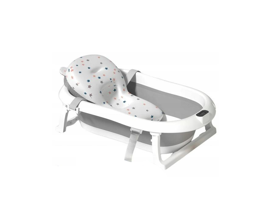 Детская ванная складная с матрасом с термометром и сливом (30291461)