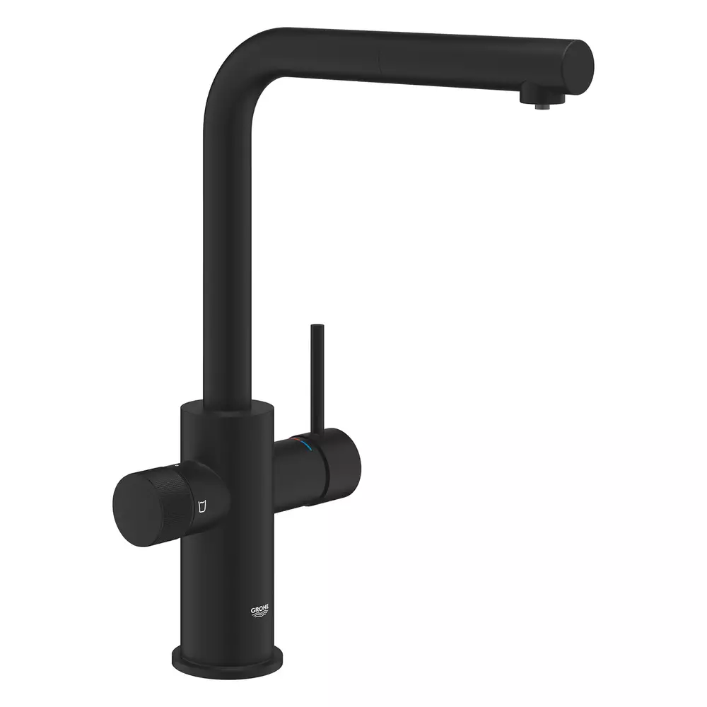 Смеситель для кухни Grohe Blue Pure Minta 30590KF0 для подачи технической и фильтрованны воды Черный (34783502)